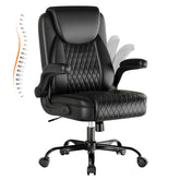 GTPLAYER leather office chair with ergonomic back support for all-day comfort