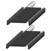 GUANJUNE pants hangers with a 360° swivel hook for easy access and space savings.