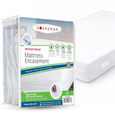 Guardmax jersey knitted twin zippered encasement provides soft, breathable protection.