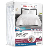 Guardmax waterproof duvet cover with jersey top layer for cozy, durable protection.