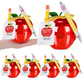 Gueevin red apple container ready for classroom treats and gifts.