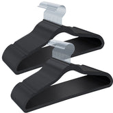 GUFUR plastic coat hanger 50-pack with non-slip grooves for secure delicate fabric holds.