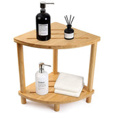 GUGIGIP bamboo corner stool during assembly for quick setup