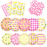 Gupesxu lemon party plates 9-inch for sturdy dining at celebrations