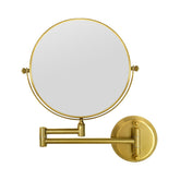 GURUN 8-inch wall-mount makeup mirror with 10x magnification for precise grooming