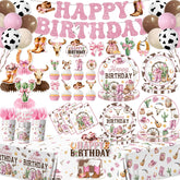 Guzbewu cowgirl banner brightens western party decor for celebrations.