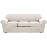 H.VERSAILTEX 4-piece stretch slipcover base cover on sofa for easy setup