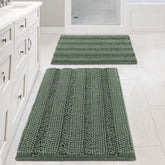 H.VERSAILTEX Bath Mat Set with ultra-thick chenille for plush feet and warmth