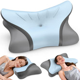 HAMYODO cervical pillow offers contour support for side sleeping and neck relief.