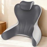 HAMYODO reading pillow in bed supports comfortable reading posture.