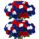 Hananona artificial roses 50 stems bulk for versatile, long-lasting centerpieces.