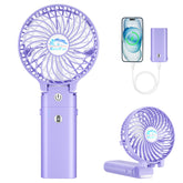 HandFan 5200mAh-battery delivers long-lasting cooling for outdoor activities.