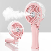 HandFan upgraded misting fan with neck-wear design for hands-free cooling on the go.