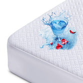 Hanherry king-size waterproof mattress protector in hero view protects against spills