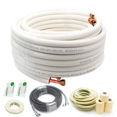 HANSUM 50 ft insulated line set ready for quick, secure installation