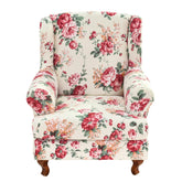 HAOYONG wing chair slipcover with elastic edges for secure, wrinkle-free fit