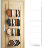 HapiRm over-door hat organizer 4-tier for easy access to hats