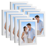 HappyHapi 4x6 white frame set 10 for desktop or wall display to showcase memories.