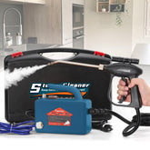 Hapyvergo high pressure steam cleaner used on grout to lift grime with steam