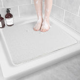 Hargiis non-slip bathtub mat with checkered backing offering secure safety and comfort in bathrooms.