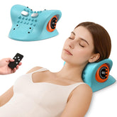 HarrFlow neck massager with wireless remote control for customizable relief at home or desk