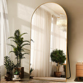 HARRITPURE arched full-length mirror brightens rooms with elegant design.