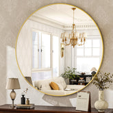 HARRITPURE round mirror 30cm gold wall-mounted for modern spaces