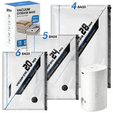 Hatisan vacuum seal bag with pump for organized travel packing.