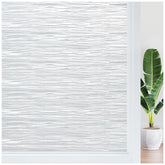 Haton window frosting film with ocean waves privacy design lets daylight in while blurring external views.