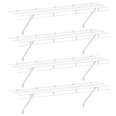 HAUSHOF closet shelves wall-mounted 4-pack for organized closet storage