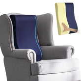 HAVARGO 2-in-1 neck pillow and lumbar support on a sofa for full back comfort.