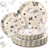 Havawish western plates 9in cowboy design for quick servings at parties