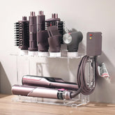 HAVICATO hair tool holder displaying Dyson Airwrap attachments neatly for easy access.