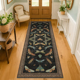 Hazo Haus 2x6 black entryway rug with durable, stylish protection.