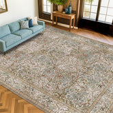 Hazo Haus Vintage Moss Green Living Room Rug 8x10 adds warmth and style