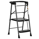 HBTower Kids 2-Steps Stool opened to help reach the counter safely.
