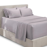 Hearth and Harbor extra deep pocket queen fitted lavender sheets fit tall mattresses securely.