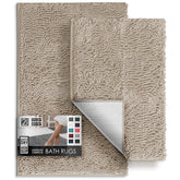 Hearth & Harbor chenille set small 17x24 rug with plush pile for soft feet.