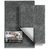 Hearth & Harbor plush chenille 17x24 rug offers cloud-like softness and quick-dry performance.