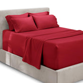 Hearth & Harbor king deep-pocket fitted sheet close-up shows ultra-soft microfiber comfort
