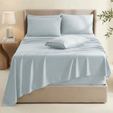 Hearth & Harbor extra-deep-pocket fitted sheet fitting tall mattresses securely