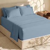 Hearth & Harbor luxury soft 6-piece bed sheets for plush comfort and wrinkle-free fit