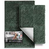 Hearth & Harbor chenille bath rug 17x24 offers plush comfort.