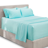 Hearth & Harbor extra deep pocket king fitted sheet for deep mattresses provides a secure fit.