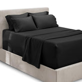Hearth & Harbor extra deep pocket king fitted sheet securing a tall mattress.