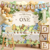 Heboland Winnie first birthday banner for charming photo moments