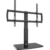 Hemudu HT03B-002 universal tabletop stand base shows stable glass foundation.