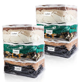 Heonay clear zippered storage bag with transparent design for quick item identification.