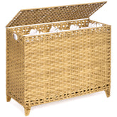 Hermina laundry hamper showing four removable liner bags for easy sorting