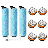 Herosky WD161 brush roller pair for Shark HydroVac, optimized for dust and hair pickup.
